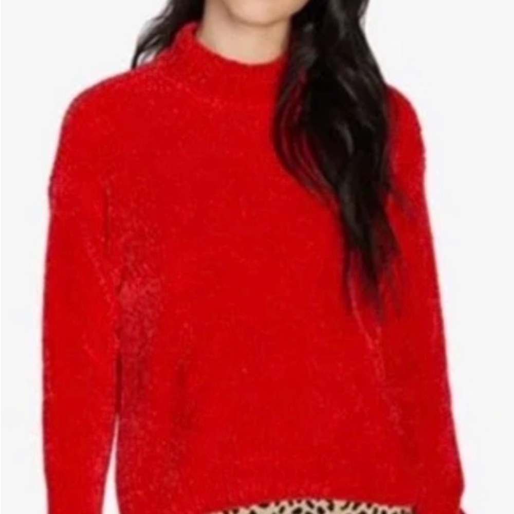 Sanctuary Vibrant Red Turtleneck Sweater